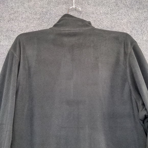 Eddie Bauer Men's Fleece Jacket Black Size M DHL Supervisory Academy Logo - Picture 3 of 13